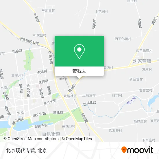 北京现代专营地图