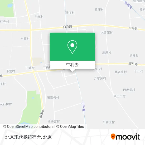 北京现代杨镇宿舍地图