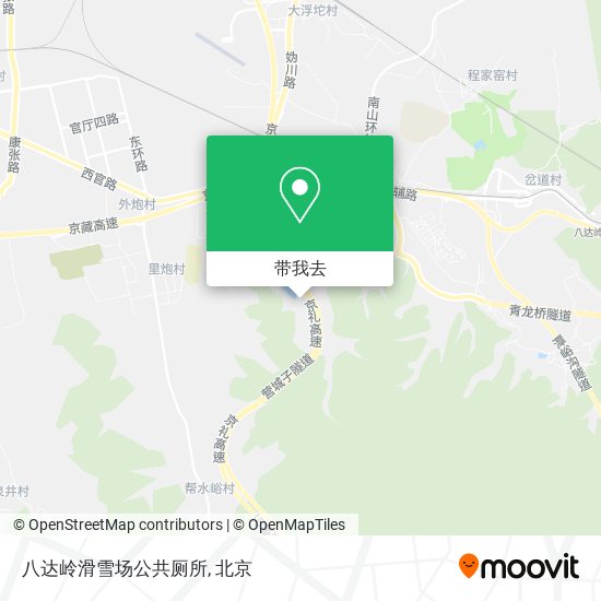 八达岭滑雪场公共厕所地图