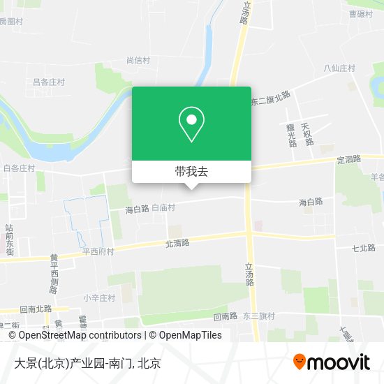 大景(北京)产业园-南门地图