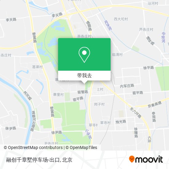 融创千章墅停车场-出口地图