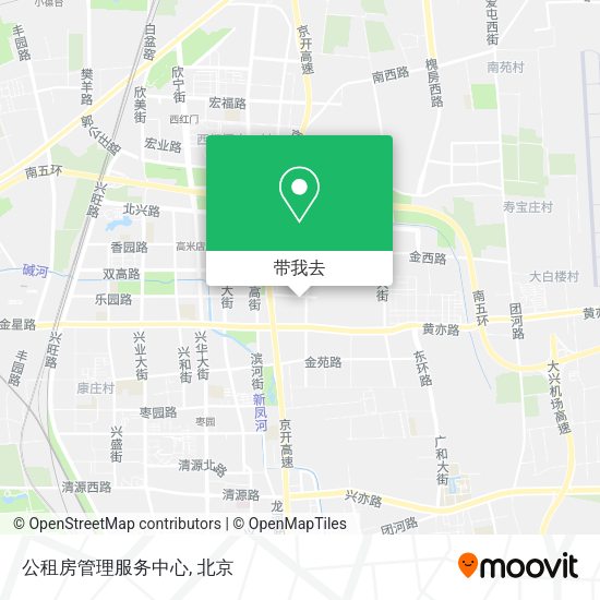 公租房管理服务中心地图