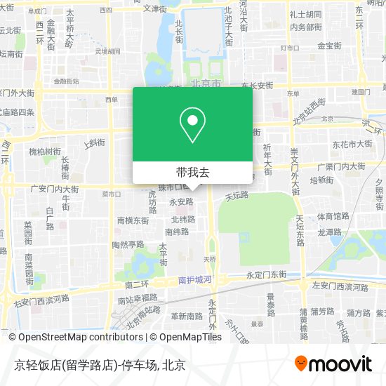 京轻饭店(留学路店)-停车场地图