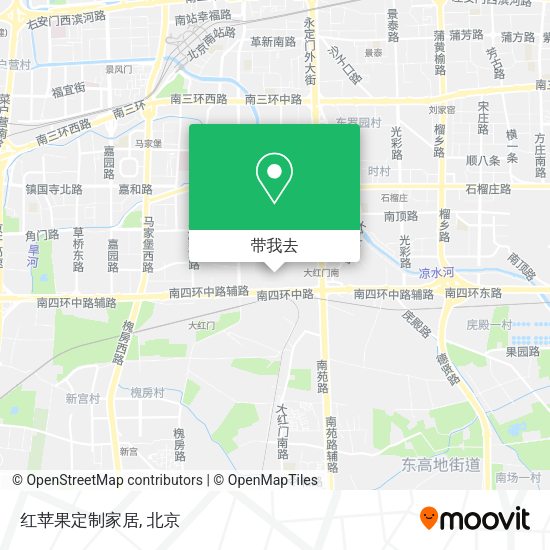 红苹果定制家居地图