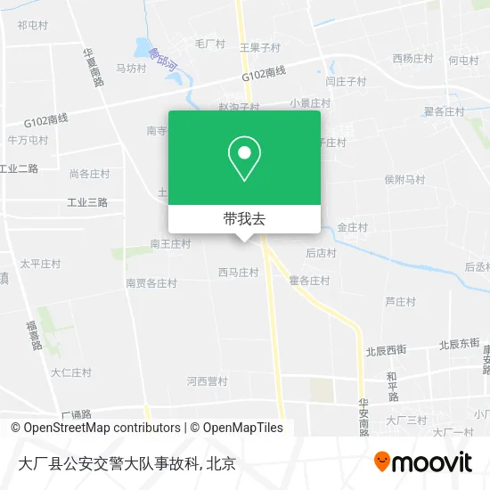 大厂县公安交警大队事故科地图