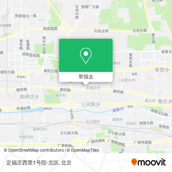定福庄西里1号院-北区地图