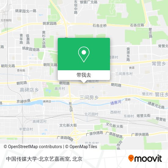 中国传媒大学-北京艺嘉画室地图