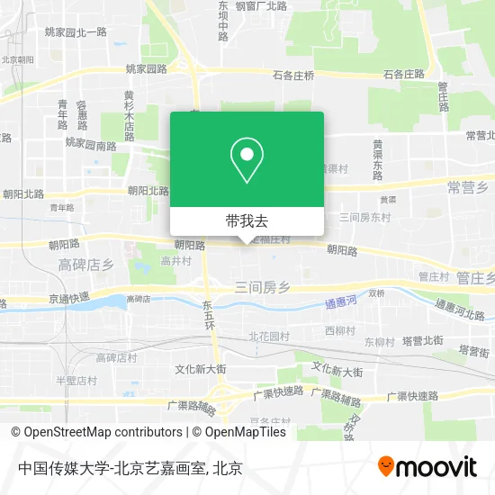 中国传媒大学-北京艺嘉画室地图