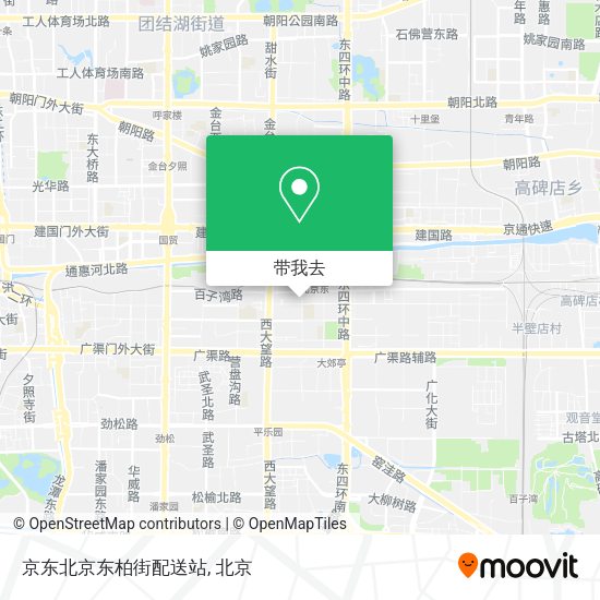 京东北京东柏街配送站地图