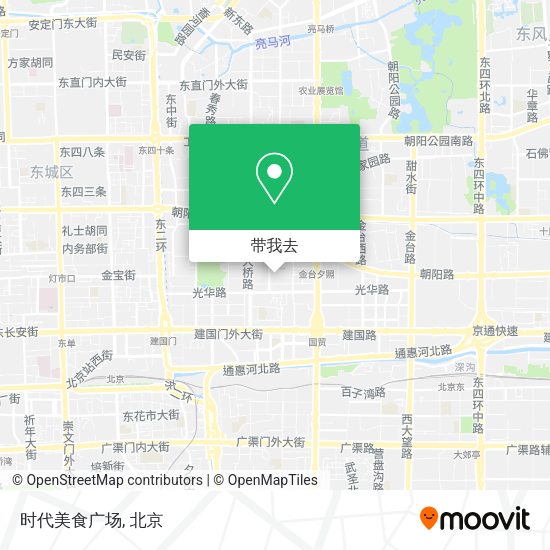 时代美食广场地图