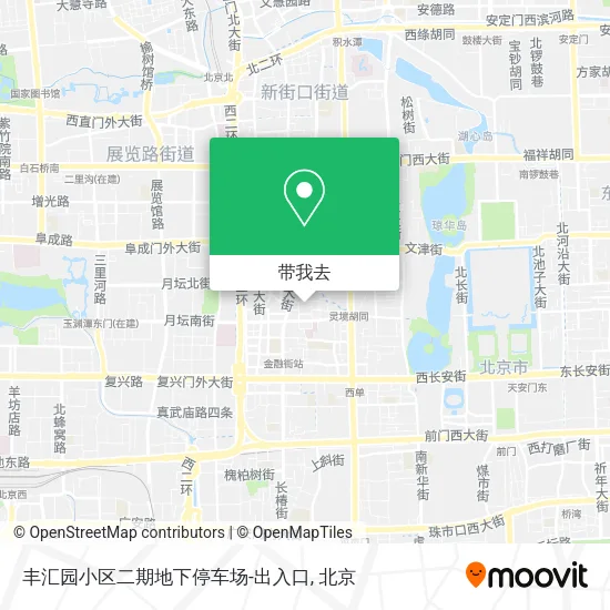 丰汇园小区二期地下停车场-出入口地图