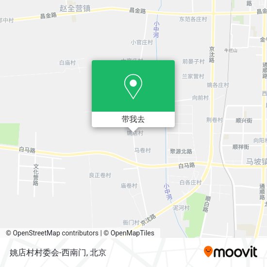 姚店村村委会-西南门地图