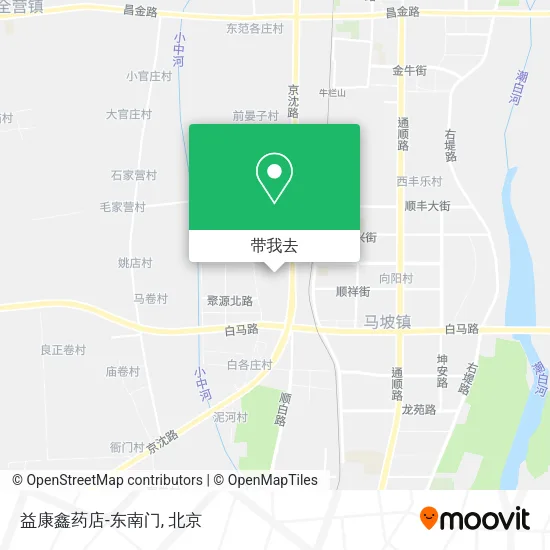 益康鑫药店-东南门地图