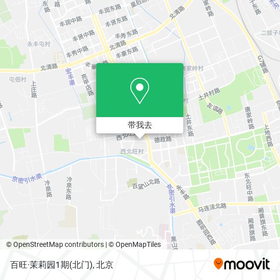 百旺·茉莉园1期(北门)地图
