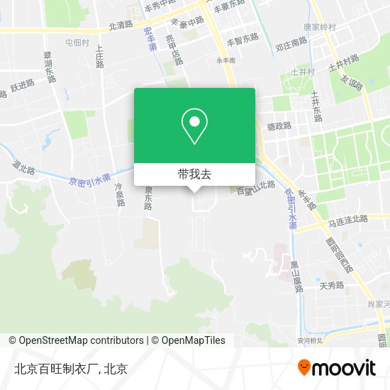 北京百旺制衣厂地图