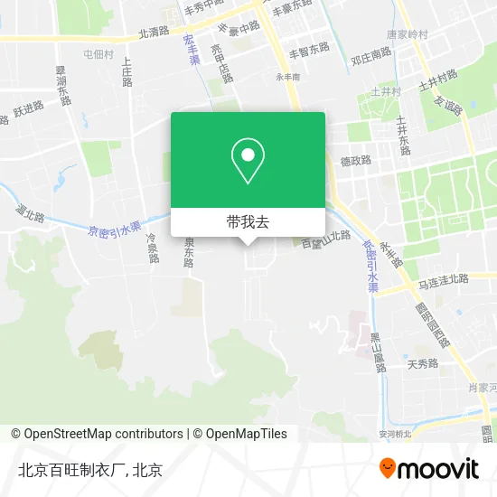 北京百旺制衣厂地图