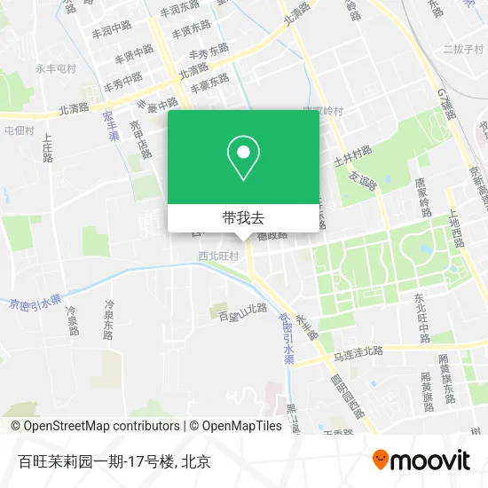 百旺苿莉园一期-17号楼地图