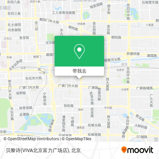 贝黎诗(VIVA北京富力广场店)地图