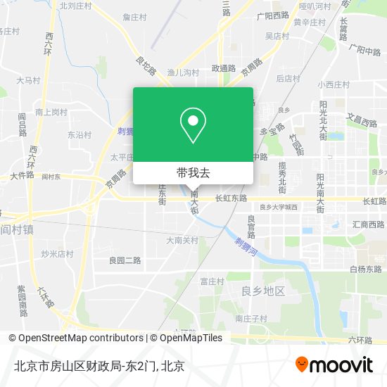 北京市房山区财政局-东2门地图