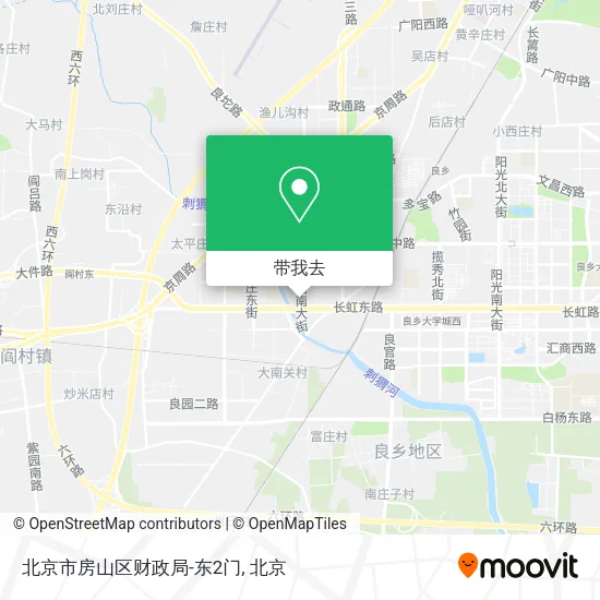 北京市房山区财政局-东2门地图