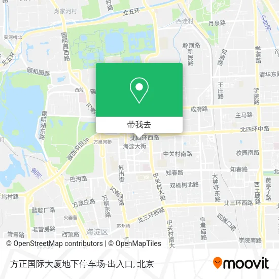 方正国际大厦地下停车场-出入口地图