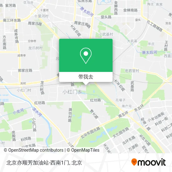 北京亦顺芳加油站-西南1门地图