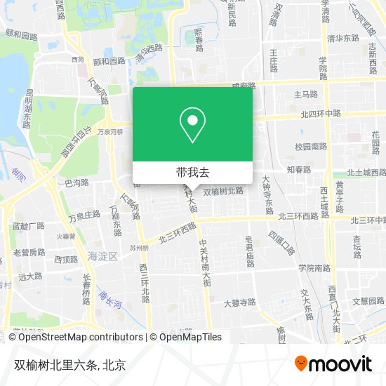 双榆树北里六条地图
