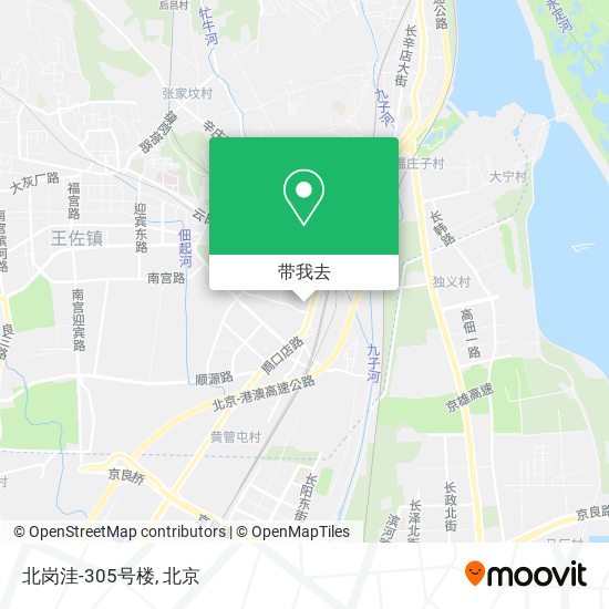 北岗洼-305号楼地图