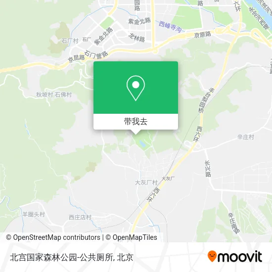 北宫国家森林公园-公共厕所地图