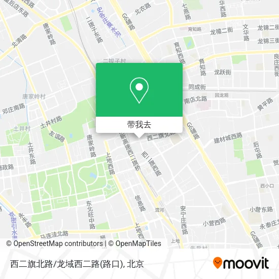西二旗北路/龙域西二路(路口)地图