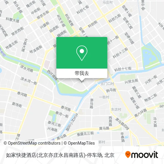 如家快捷酒店(北京亦庄永昌南路店)-停车场地图