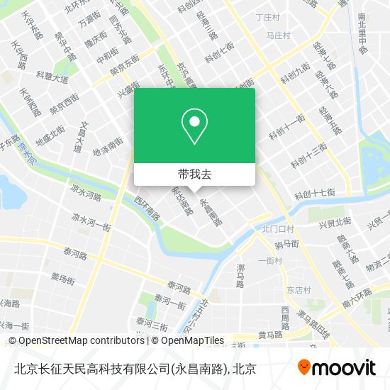 北京长征天民高科技有限公司(永昌南路)地图