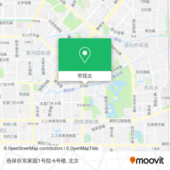 燕保祈东家园1号院-6号楼地图