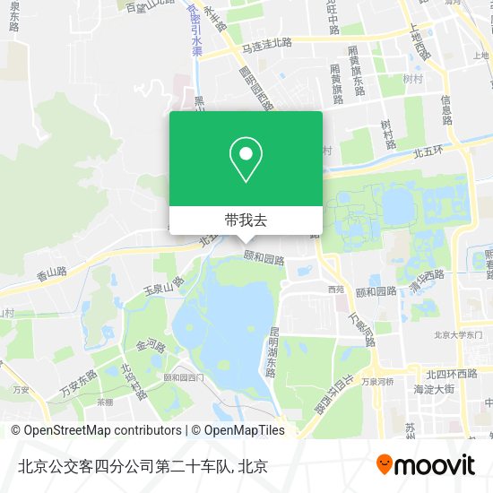 北京公交客四分公司第二十车队地图