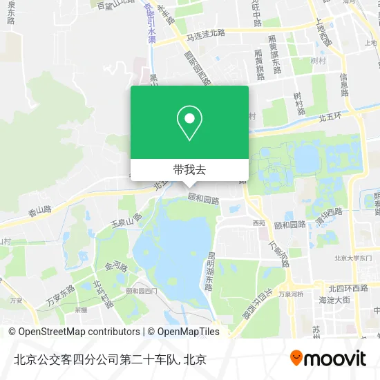 北京公交客四分公司第二十车队地图