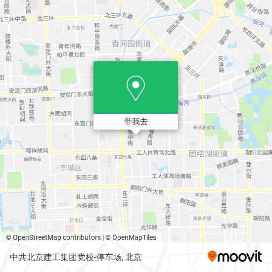 中共北京建工集团党校-停车场地图