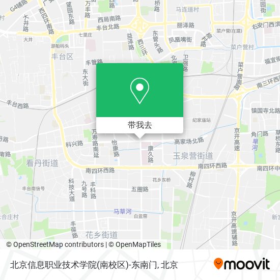 北京信息职业技术学院(南校区)-东南门地图