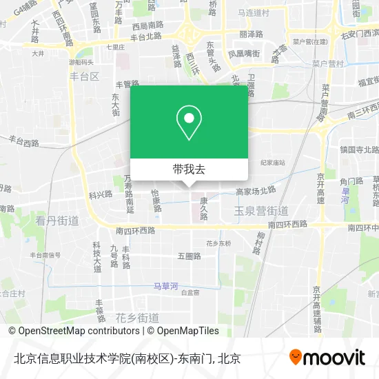 北京信息职业技术学院(南校区)-东南门地图