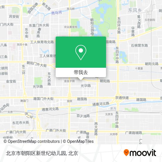 北京市朝阳区新世纪幼儿园地图