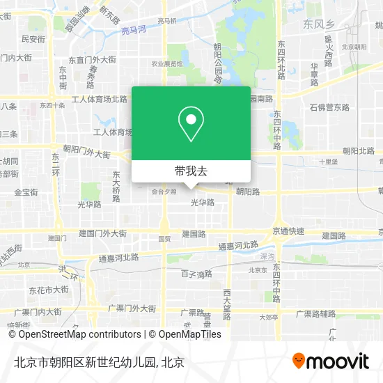北京市朝阳区新世纪幼儿园地图