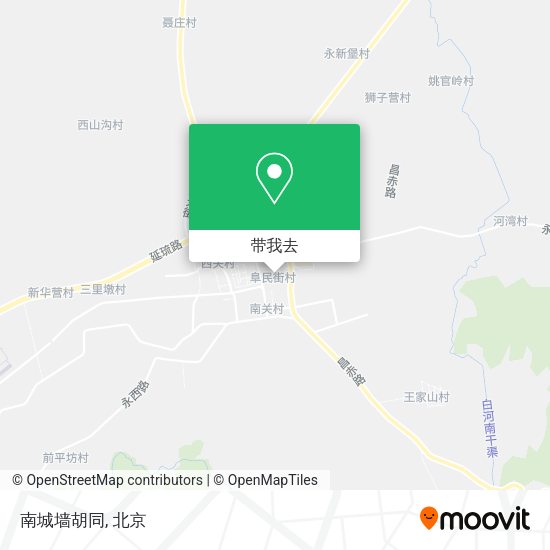 南城墙胡同地图