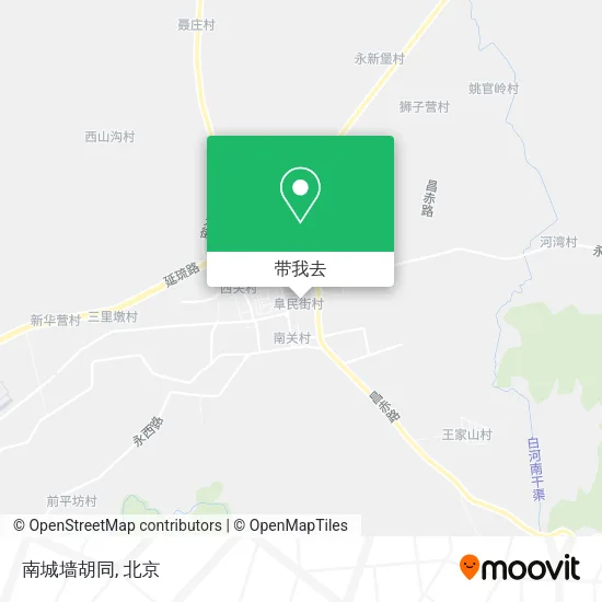 南城墙胡同地图