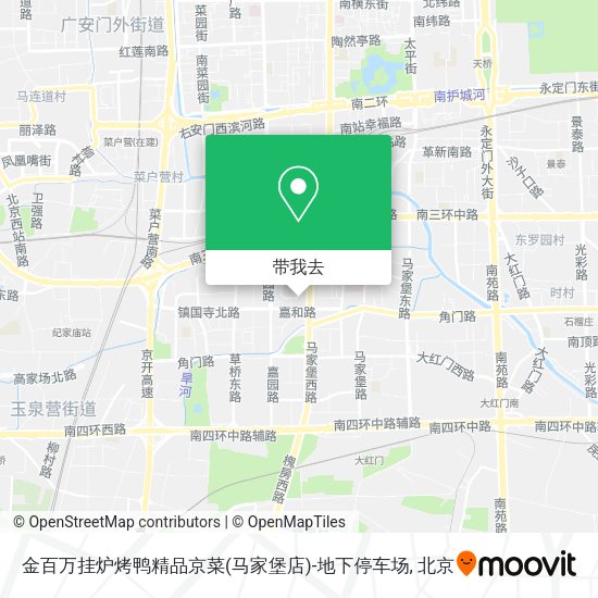 金百万挂炉烤鸭精品京菜(马家堡店)-地下停车场地图