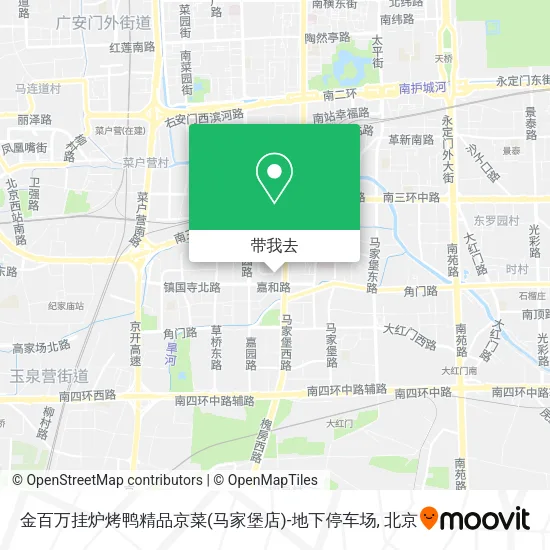 金百万挂炉烤鸭精品京菜(马家堡店)-地下停车场地图