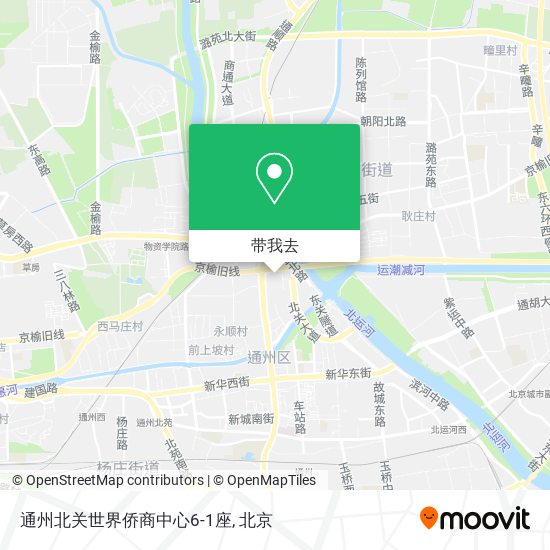 通州北关世界侨商中心6-1座地图
