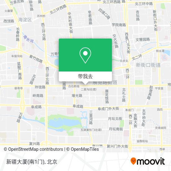 新疆大厦(南1门)地图