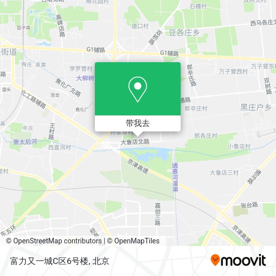 富力又一城C区6号楼地图
