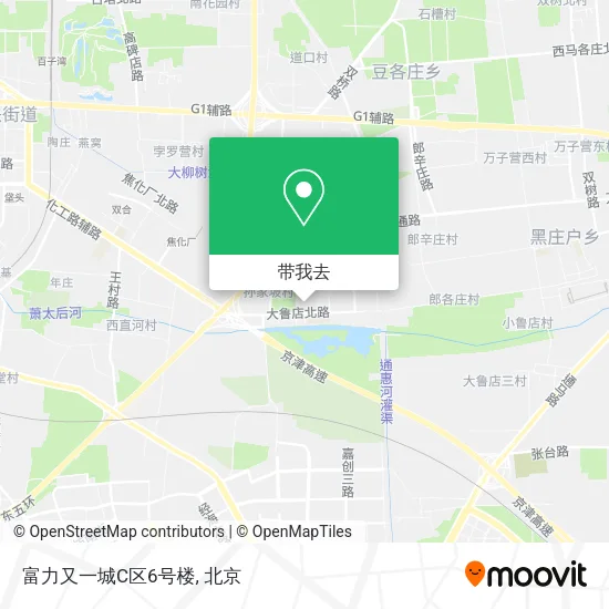 富力又一城C区6号楼地图