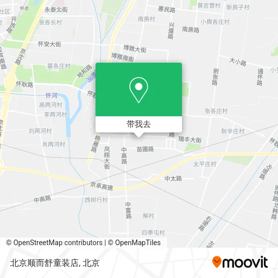 北京顺而舒童装店地图