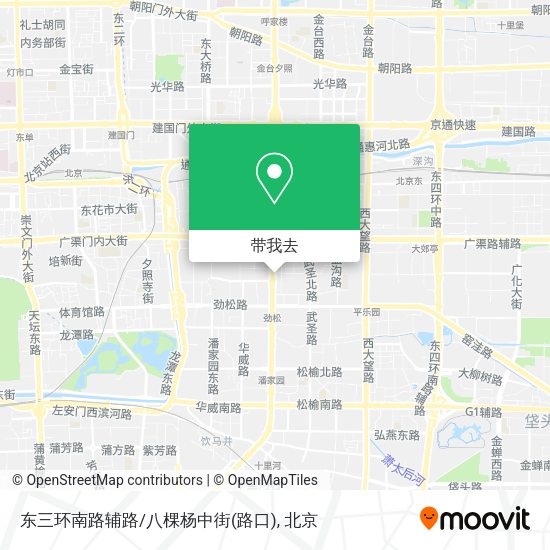 东三环南路辅路/八棵杨中街(路口)地图
